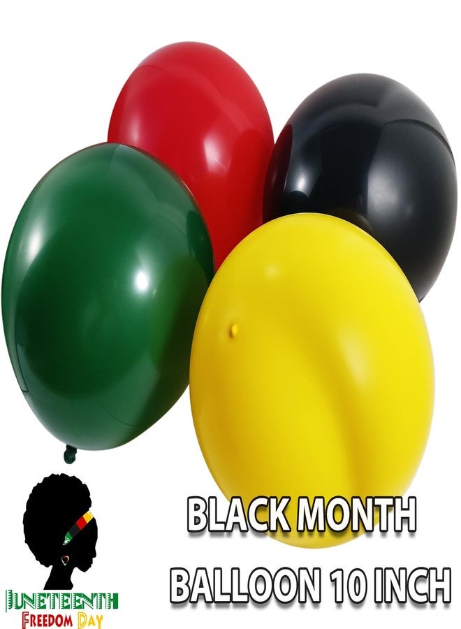 EaciTown 40 Pcs Juneteenth Day Balloons Black History Month Latex Ballon 10 Inch Freedom Day Decor Black Patriotic Ballon African balloon - Image 4